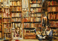 Original art for sale at UGallery.com | The Worth In Every Page by Onelio Marrero | $1,950 | oil painting | 24' h x 28' w | thumbnail 4