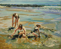 Original art for sale at UGallery.com | Tidal Perfection by Onelio Marrero | $550 | oil painting | 8' h x 10' w | thumbnail 1