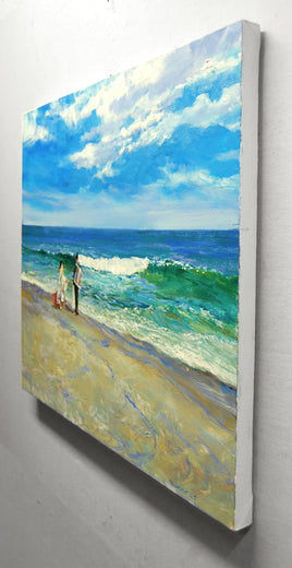 Time to Move by Onelio Marrero |  Side View of Artwork 