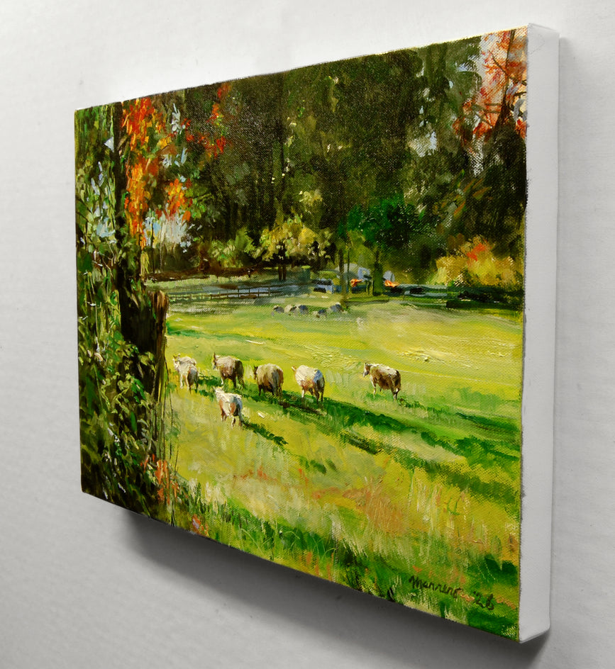 Timid Sheep by Onelio Marrero |  Side View of Artwork 