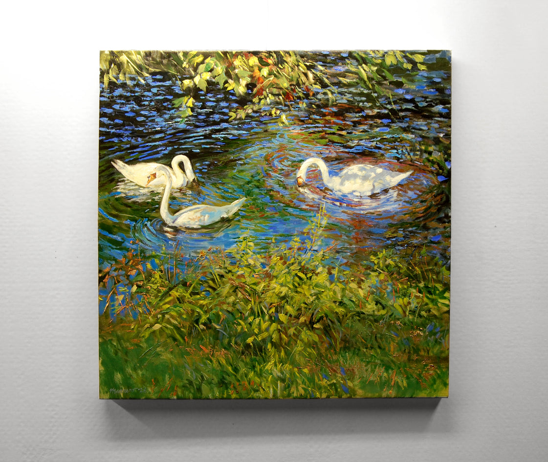 Tranquil Feeders by Onelio Marrero |  Context View of Artwork 