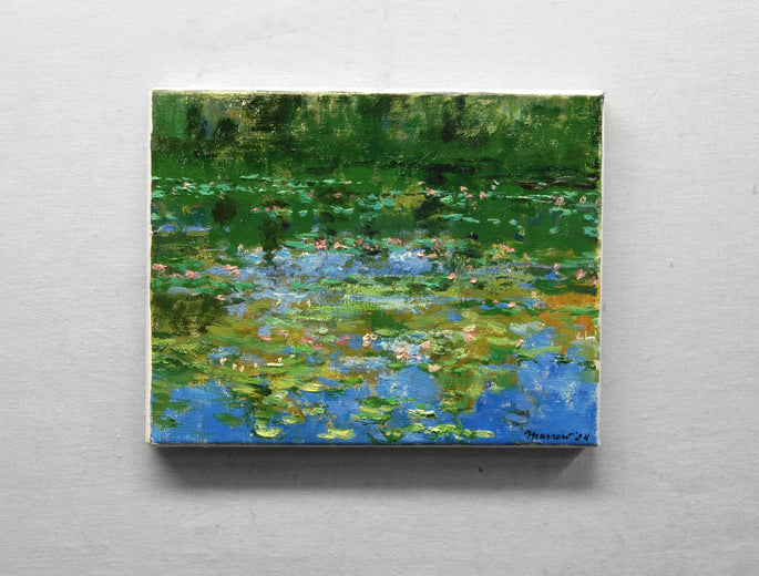 Water Lilies Heat of Day by Onelio Marrero |  Context View of Artwork 