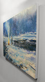 Original art for sale at UGallery.com | Where the Fire Is Safe by Onelio Marrero | $2,100 | oil painting | 26' h x 36' w | thumbnail 2