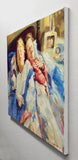 Original art for sale at UGallery.com | Whisperers by Onelio Marrero | $1,150 | oil painting | 18' h x 24' w | thumbnail 2
