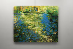 Original art for sale at UGallery.com | Wind in the Willows by Onelio Marrero | $2,000 | oil painting | 24' h x 30' w | thumbnail 3