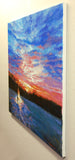 Original art for sale at UGallery.com | Winter Solstice Dawn by Onelio Marrero | $1,100 | oil painting | 20' h x 24' w | thumbnail 2
