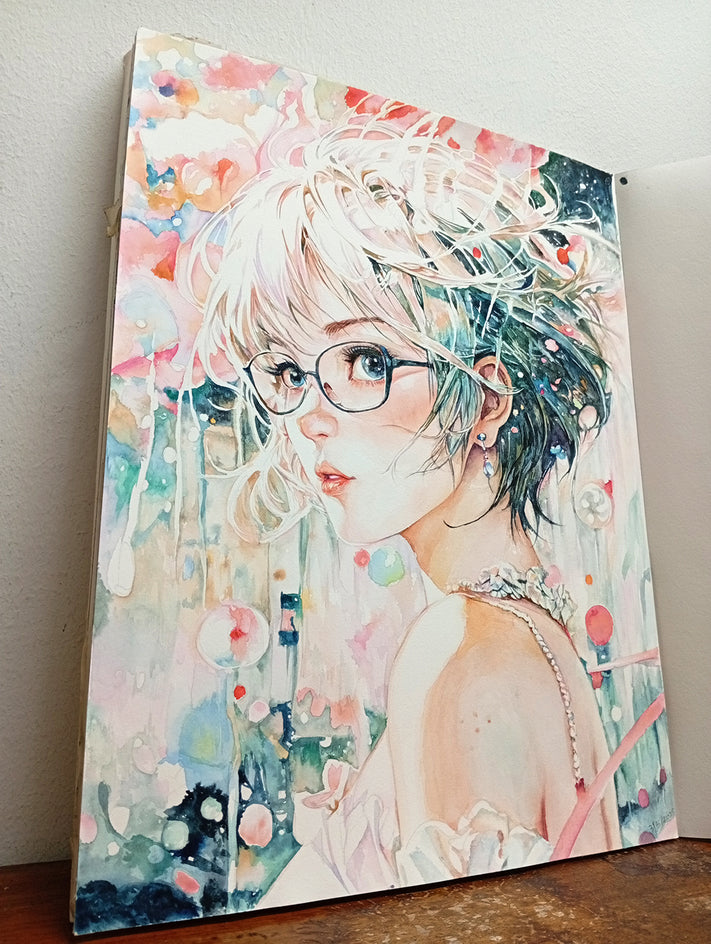 Pastel Glimpse by Pang Saw Wee |  Context View of Artwork 