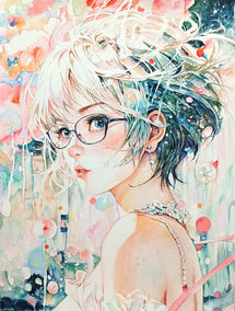 watercolor painting by Pang Saw Wee titled Pastel Glimpse