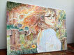 Original art for sale at UGallery.com | Luminous Curl by Pang Saw Wee | $800 | watercolor painting | 12.2' h x 16.14' w | thumbnail 3