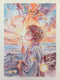 Original art for sale at UGallery.com | Bubbly Dusk by Pang Saw Wee | $650 | watercolor painting | 16.5' h x 11.7' w | thumbnail 2