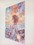 Original art for sale at UGallery.com | Bubbly Dusk by Pang Saw Wee | $650 | watercolor painting | 16.5' h x 11.7' w | thumbnail 3