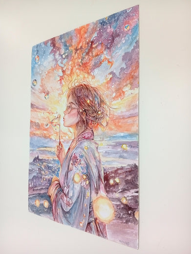 Bubbly Dusk by Pang Saw Wee |  Context View of Artwork 