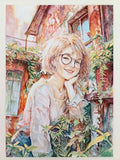 Original art for sale at UGallery.com | Rusty Smile #1 by Pang Saw Wee | $650 | watercolor painting | 16.5' h x 11.7' w | thumbnail 2