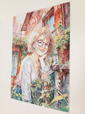 Original art for sale at UGallery.com | Rusty Smile #1 by Pang Saw Wee | $650 | watercolor painting | 16.5' h x 11.7' w | thumbnail 3