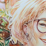 Original art for sale at UGallery.com | Rusty Smile #1 by Pang Saw Wee | $650 | watercolor painting | 16.5' h x 11.7' w | thumbnail 4