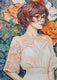 Original art for sale at UGallery.com | Still Opaque by Pang Saw Wee | $650 | watercolor painting | 16.5' h x 11.7' w | thumbnail 1