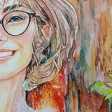 Original art for sale at UGallery.com | Rusty Smile #2 by Pang Saw Wee | $650 | watercolor painting | 16.5' h x 11.7' w | thumbnail 4