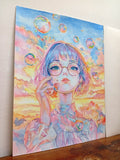Original art for sale at UGallery.com | The Bubbles by Pang Saw Wee | $800 | watercolor painting | 16.14' h x 12.2' w | thumbnail 3
