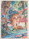 Original art for sale at UGallery.com | Mystical Immersion by Pang Saw Wee | $650 | watercolor painting | 16.5' h x 11.7' w | thumbnail 2
