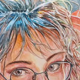 Original art for sale at UGallery.com | Mystical Immersion by Pang Saw Wee | $650 | watercolor painting | 16.5' h x 11.7' w | thumbnail 4