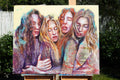 Original art for sale at UGallery.com | Cuori Connessi by Paola Ruggiero | $7,150 | acrylic painting | 47' h x 59' w | thumbnail 3