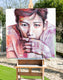 Original art for sale at UGallery.com | Echi di Seul by Paola Ruggiero | $5,000 | acrylic painting | 39' h x 39' w | thumbnail 3