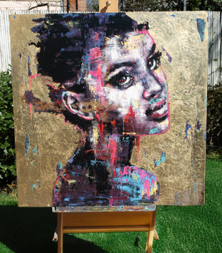 Oro, Serie I by Paola Ruggiero |  Side View of Artwork 