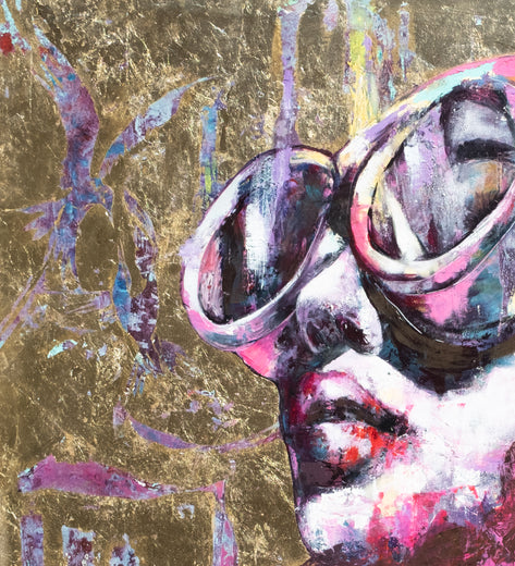 Piume di Sole by Paola Ruggiero |   Closeup View of Artwork 