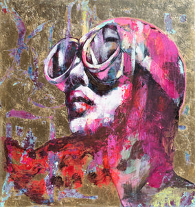 Original art for sale at UGallery.com | Piume di Sole by Paola Ruggiero | $6,550 | acrylic painting | 47' h x 47' w