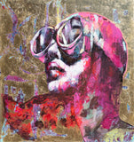 Original art for sale at UGallery.com | Piume di Sole by Paola Ruggiero | $6,550 | acrylic painting | 47' h x 47' w | thumbnail 1