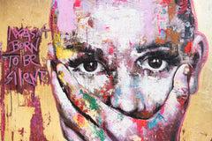 Original art for sale at UGallery.com | Silence by Paola Ruggiero | $5,400 | acrylic painting | 39' h x 39' w | thumbnail 4