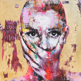 Original art for sale at UGallery.com | Silence by Paola Ruggiero | $5,400 | acrylic painting | 39' h x 39' w | thumbnail 1