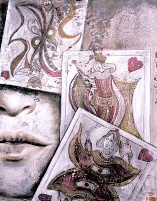 Triade di Cuori by Paola Ruggiero |   Closeup View of Artwork 