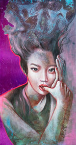acrylic painting by Paola Ruggiero titled Vento dell'Est