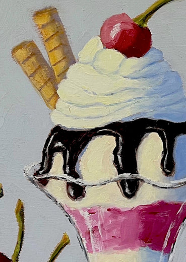 A Tasty Trio by Pat Doherty |   Closeup View of Artwork 