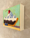 Original art for sale at UGallery.com | Chocolate Cream Pie by Pat Doherty | $225 | oil painting | 5' h x 7' w | thumbnail 2