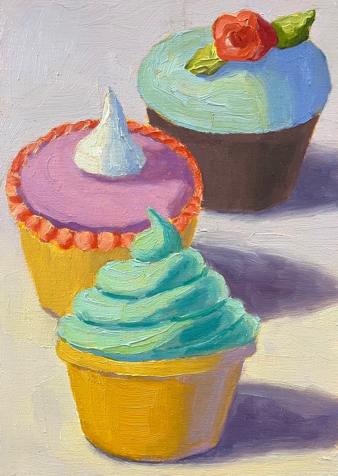 Cupcake Trio by Pat Doherty |  Artwork Main Image 