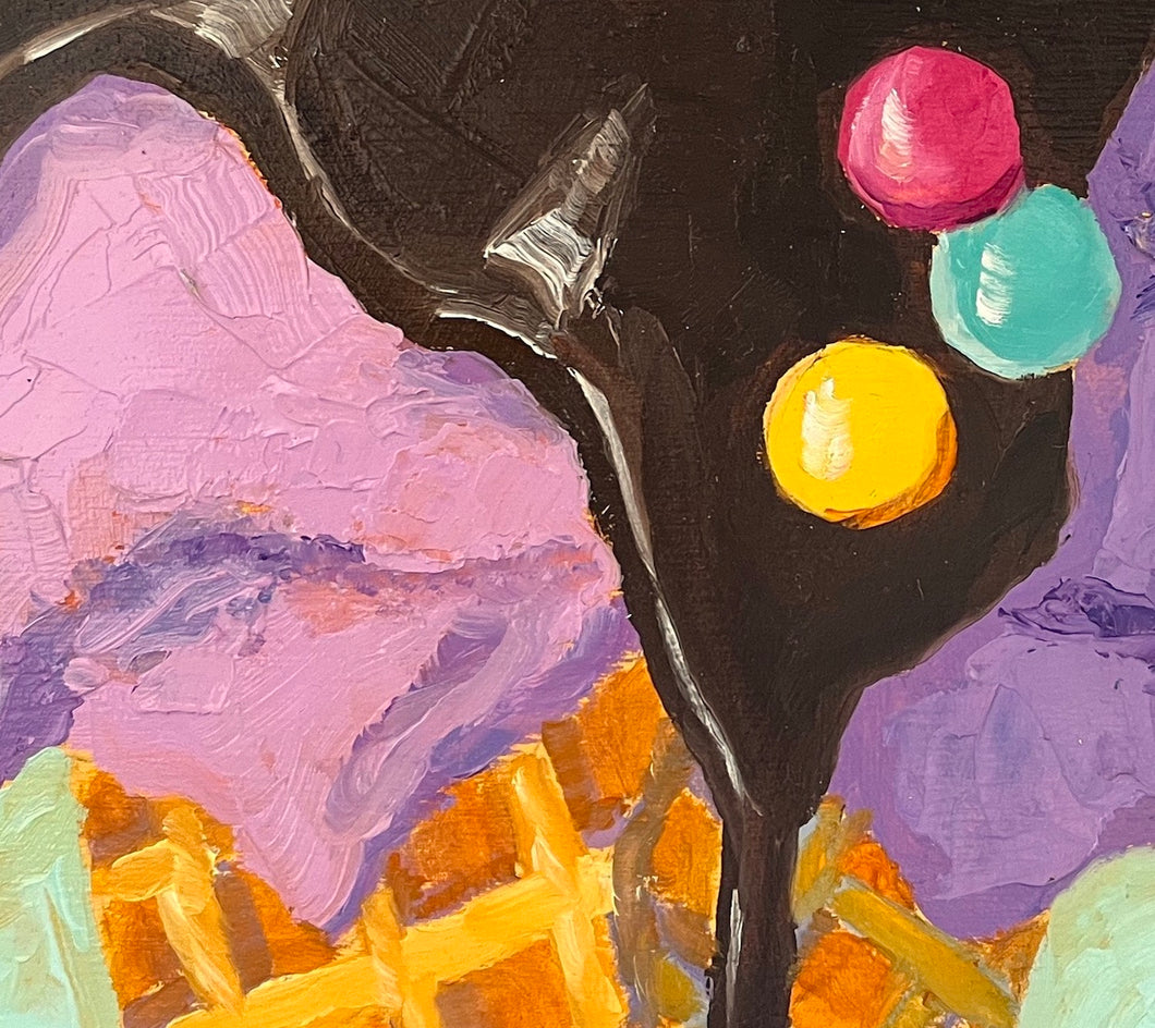 Dipped in Chocolate by Pat Doherty |  Closeup View of Artwork 