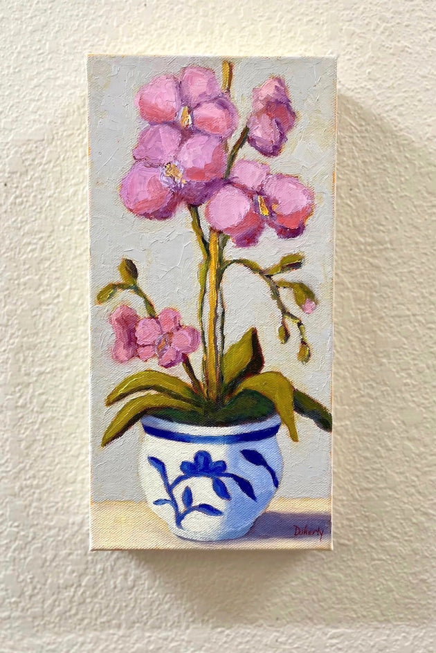 Pink Orchid by Pat Doherty |  Context View of Artwork 