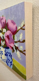 Original art for sale at UGallery.com | Pink Peonies by Pat Doherty | $575 | oil painting | 12' h x 12' w | thumbnail 2