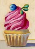Original art for sale at UGallery.com | Raspberry Swirl by Pat Doherty | $225 | oil painting | 7' h x 5' w | thumbnail 1