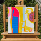 Original art for sale at UGallery.com | Abstract Colage Series by Patrick O'Boyle | $325 | mixed media artwork | 12' h x 12' w | thumbnail 3