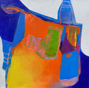 mixed media artwork by Patrick O'Boyle titled Abstract Collage Series #4