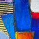 Original art for sale at UGallery.com | Aerial Landscape with Bright Blue by Patrick O'Boyle | $250 | mixed media artwork | 10' h x 10' w | thumbnail 4