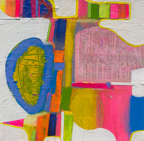 mixed media artwork by Patrick O'Boyle titled Circus Tents Series