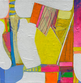 mixed media artwork by Patrick O'Boyle titled Circus Tents