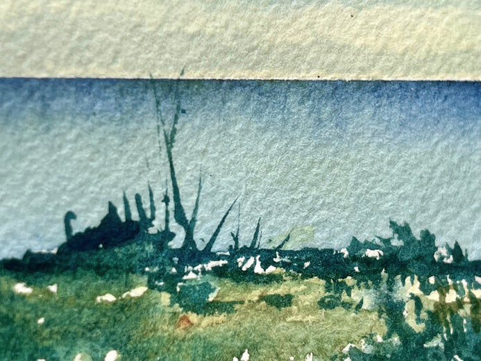 Blue Pacific by Patty Phan |   Closeup View of Artwork 