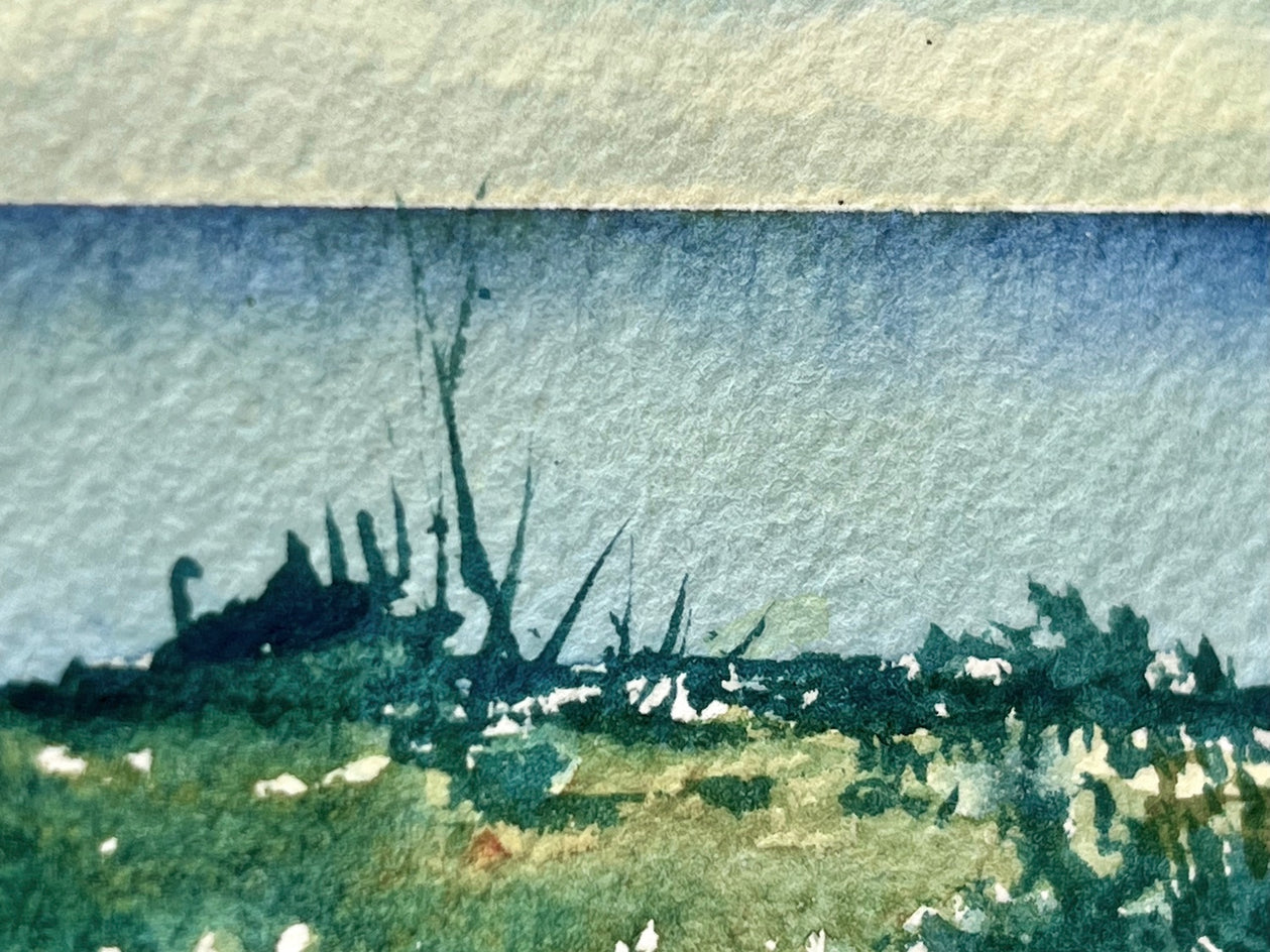 Blue Pacific by Patty Phan |  Closeup View of Artwork 