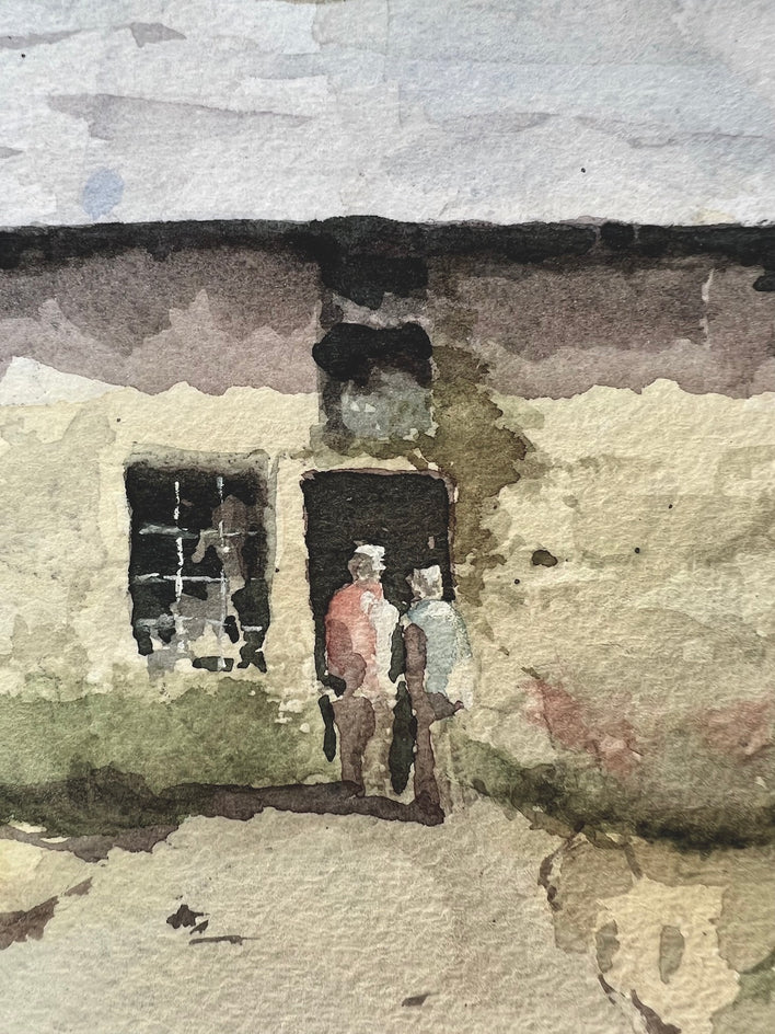 Country Stroll by Patty Phan |  Closeup View of Artwork 