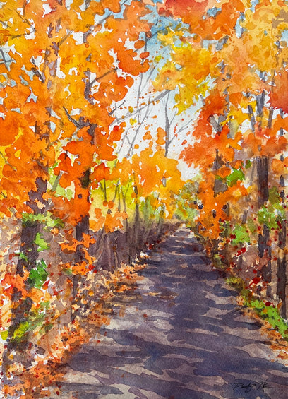 Fall Running by Patty Phan | Artwork Main Image